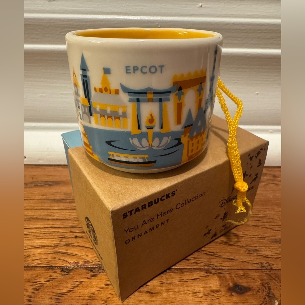 Starbucks You Are Here series 3
Disney World Epcot mini mug ornament
